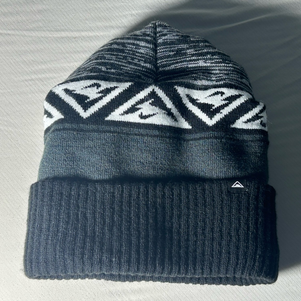 Nike ACG Black and Gray Knit Beanie